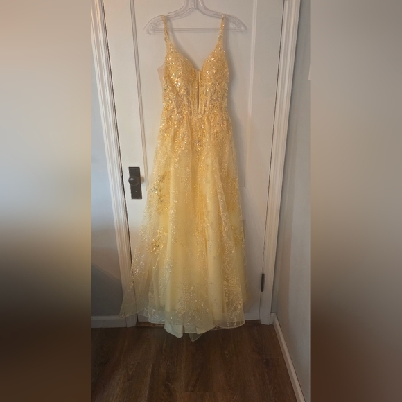 open lace back dress Amarra 88757 Prom Dress - Orange main image 0